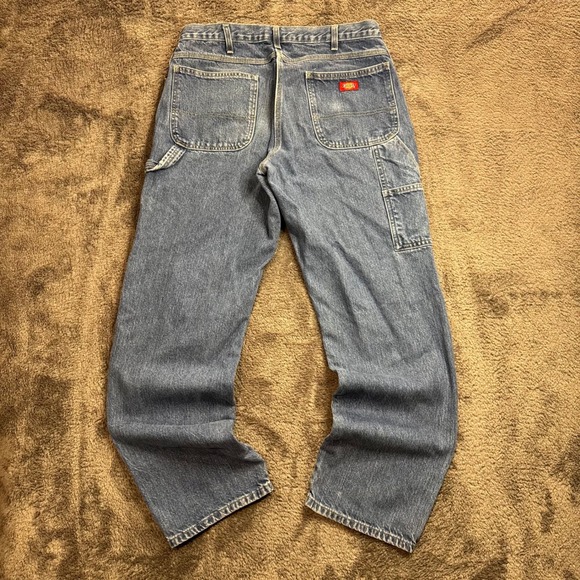 Dickies Other - Dickies Mens Carpenter Jeans Medium Wash Blue Denim Utility Work Pants 36x34